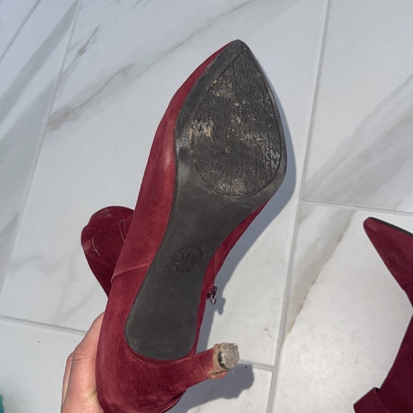 MK Red Velvet Booties 👠 - Picture 6 of 8